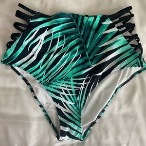 Pink HighWaisted Bikini Bottoms